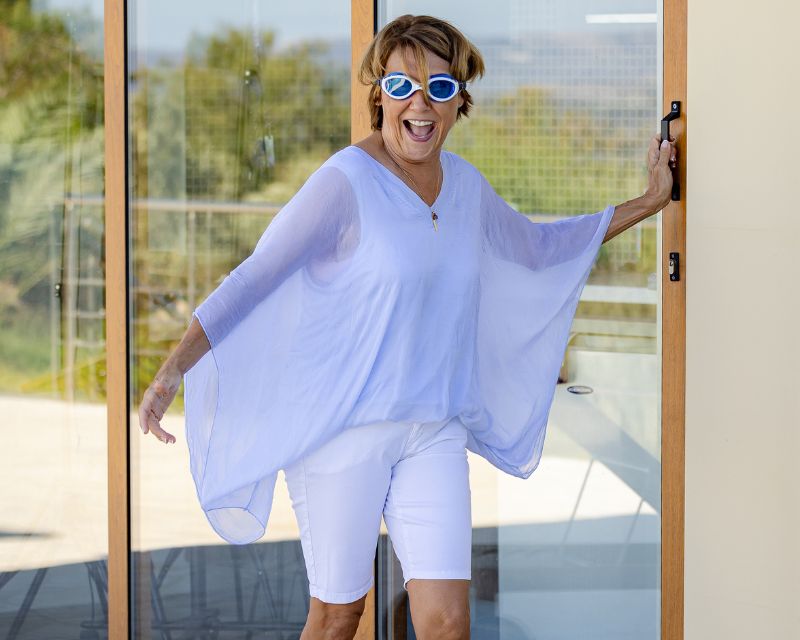 Sabine heute - einfach nur happy
